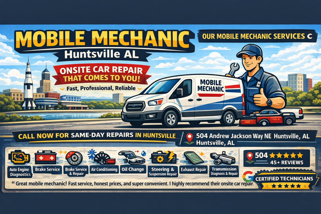 Mobile Mechanic Huntsville AL - Services